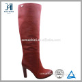 Luxury high heel snake texture ladies red leather women boots high heels